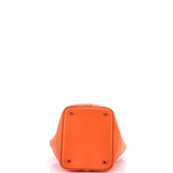 Hermes Orange Leather Tote Bag - Picture 4 of 6